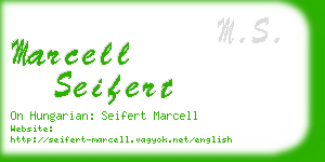 marcell seifert business card